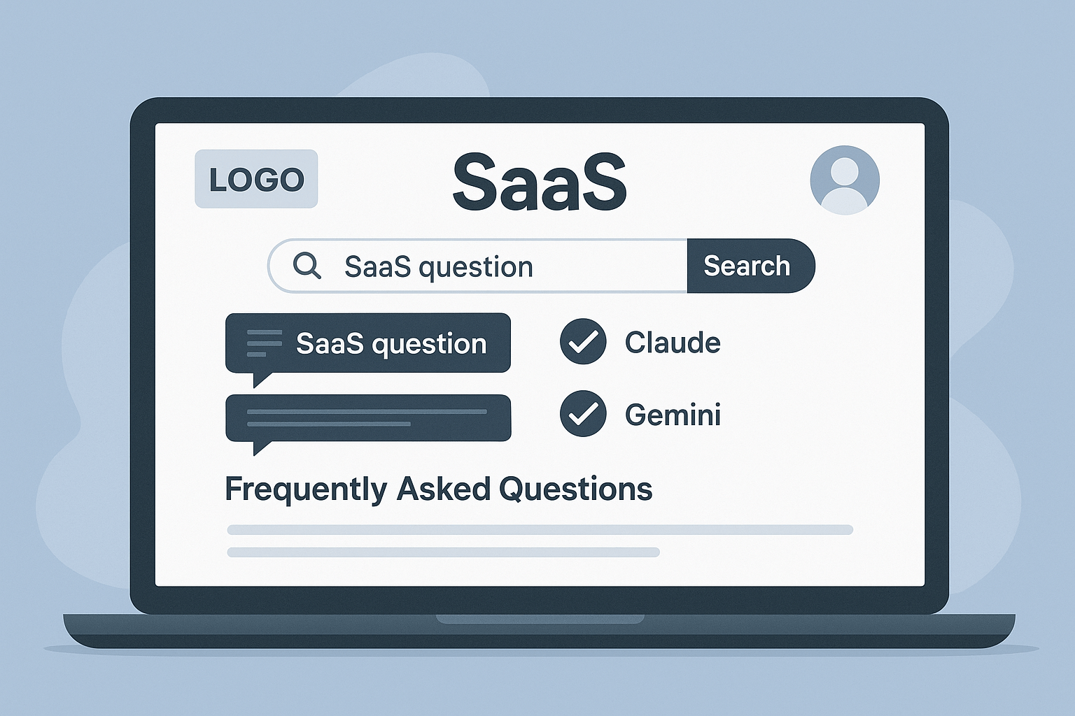 A SAAS technology interface showing trusted information.